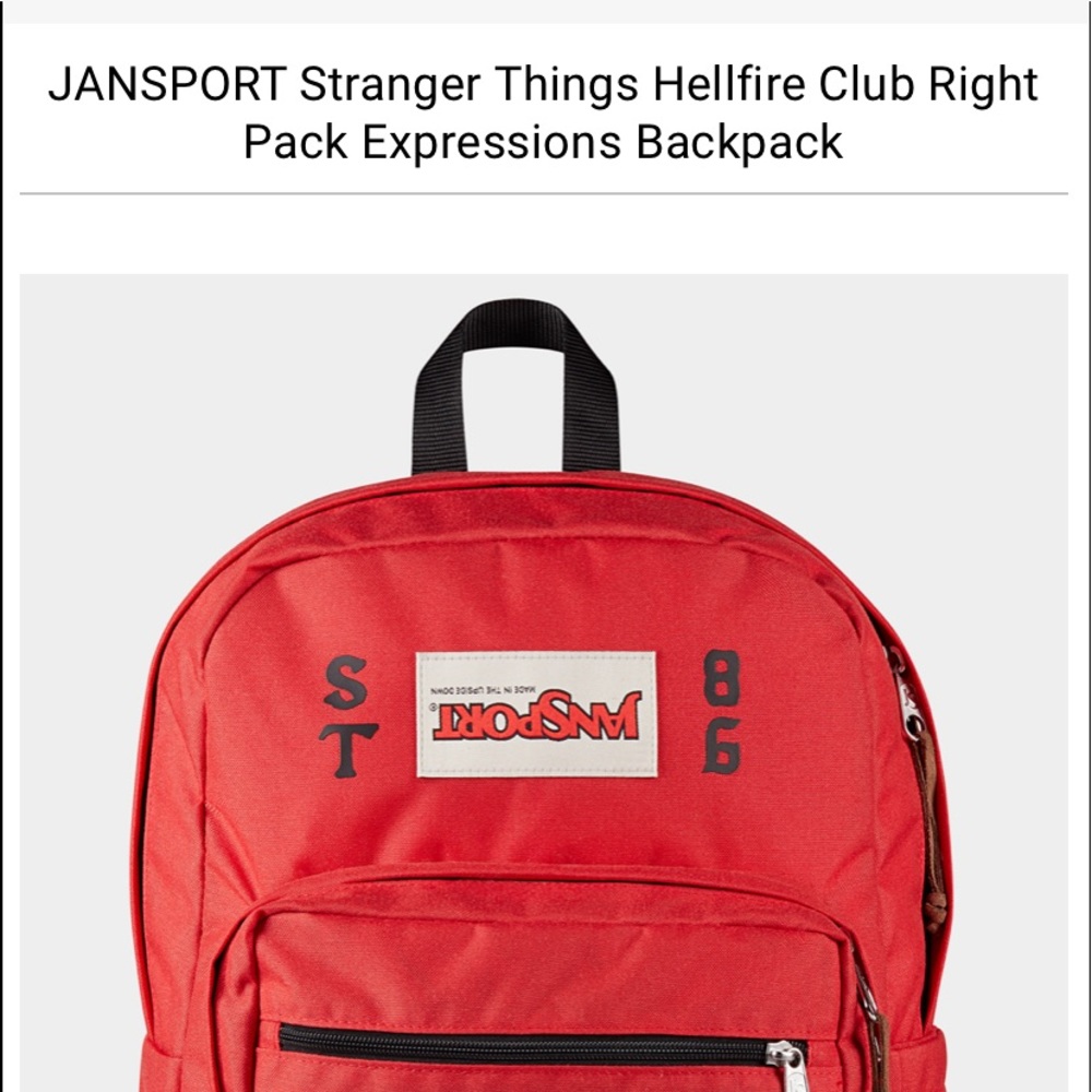 Jansport Stranger Things Hellfire Backpack